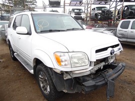 2005 Toyota Sequoia Limited White 4.7L AT 4WD #Z21675